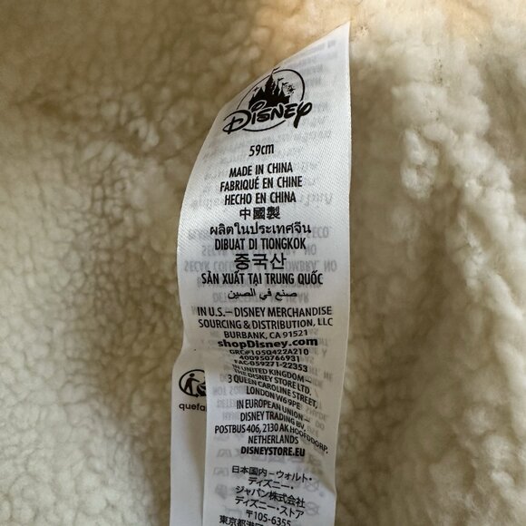 Disney Parks Alice in Wonderland White Rabbit Bucket Hat Adults Sherpa 59cm NWT - Picture 5 of 7